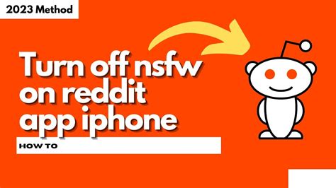 how to turn off nsfw on reddit app iphone|How to Disable NSFW Reddit Content on iPhone or iPad